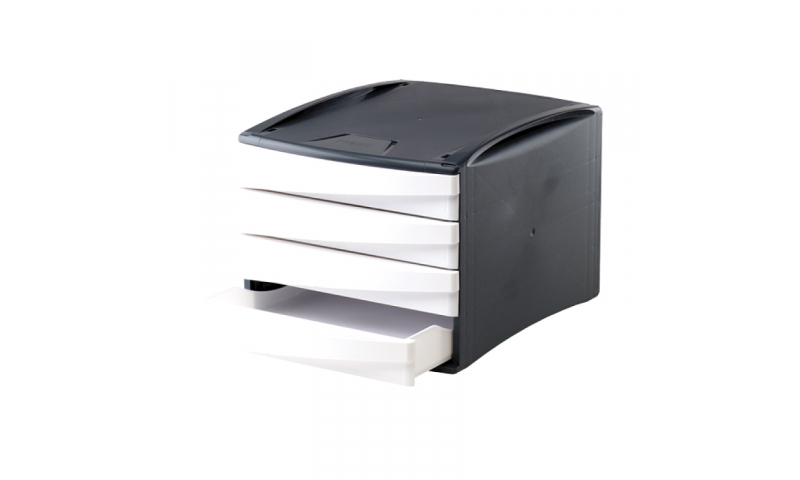 Fellowes 2 tone Grey Desk Drawer File, (New Lower Price for 2022)