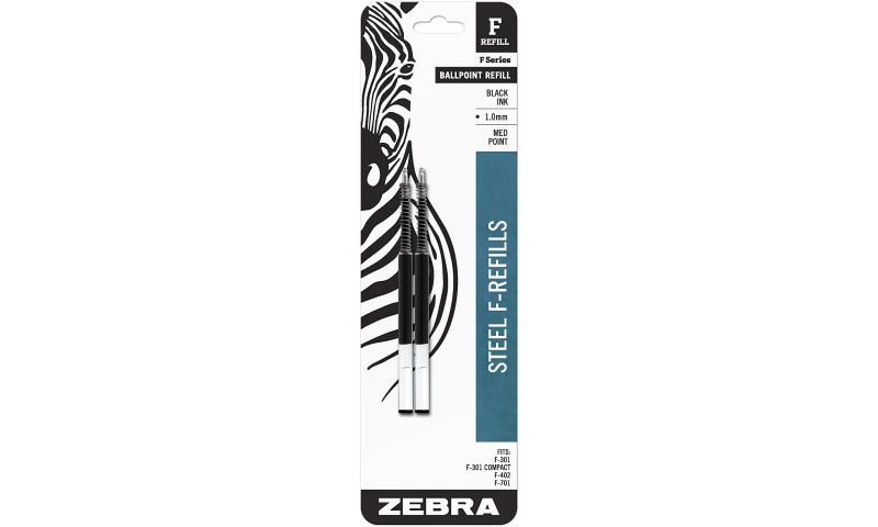 Zebra F-Refills 1mm - Card 2 Black