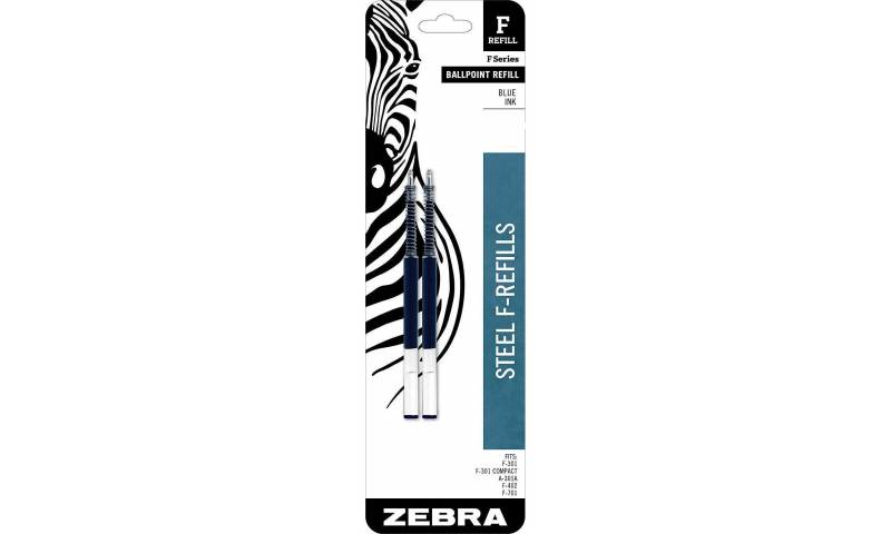 Zebra F-Refills 1mm - Card 2 Blue