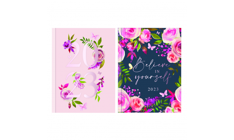 2023 A5 Vintage Floral WTV Diary