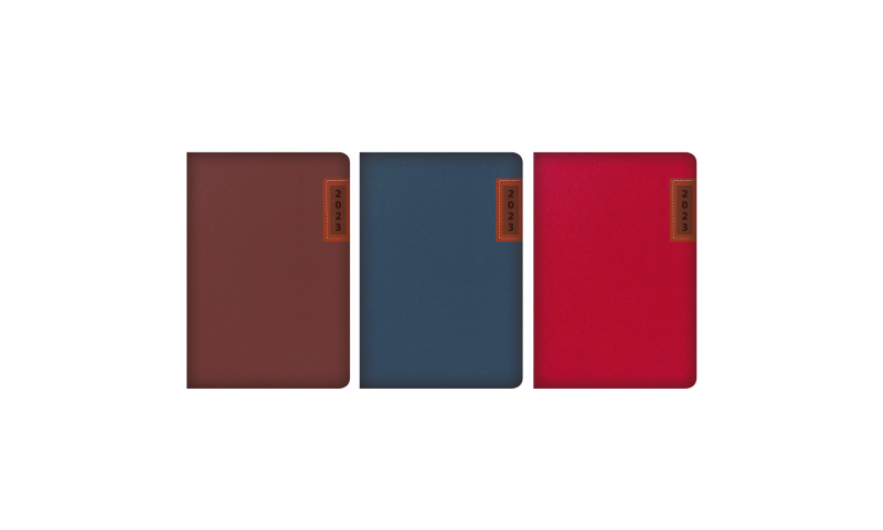 2023 A5 Desk Diary, Weekly, Soft PU Embossed 3 Asstd: