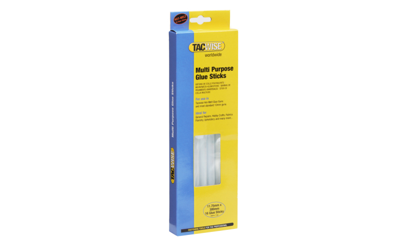 Rapesco Tacwise 11.75 x 300mm Hot Melt Glue Sticks - Pack of 16