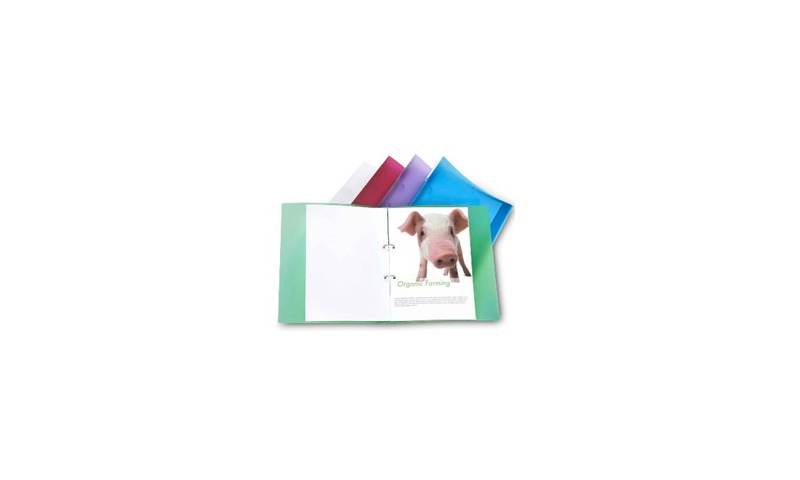 Rapesco Eco 2 Ring 25mm Binder A4, 5 Assorted Colours