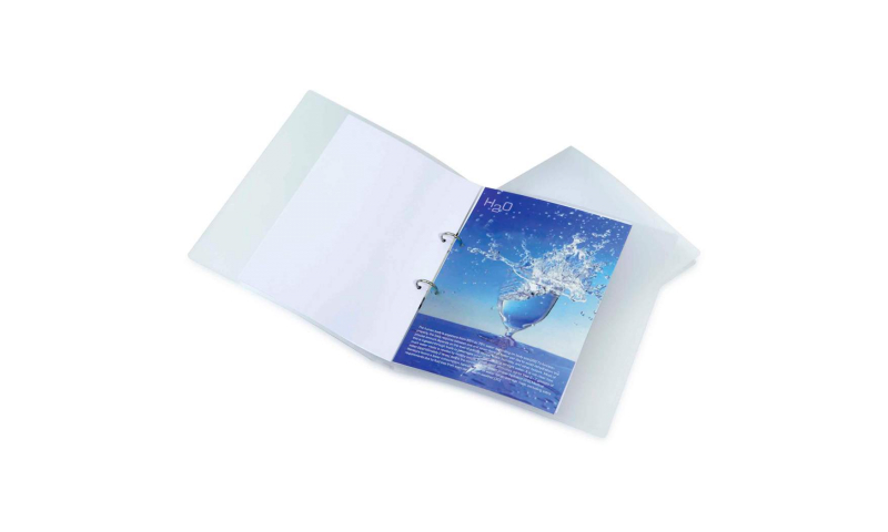 Rapesco ECO A4 2-Ring binders with 25mm capacity 100% biodegradable & 100% recyclable polypropylene, with Spine Label