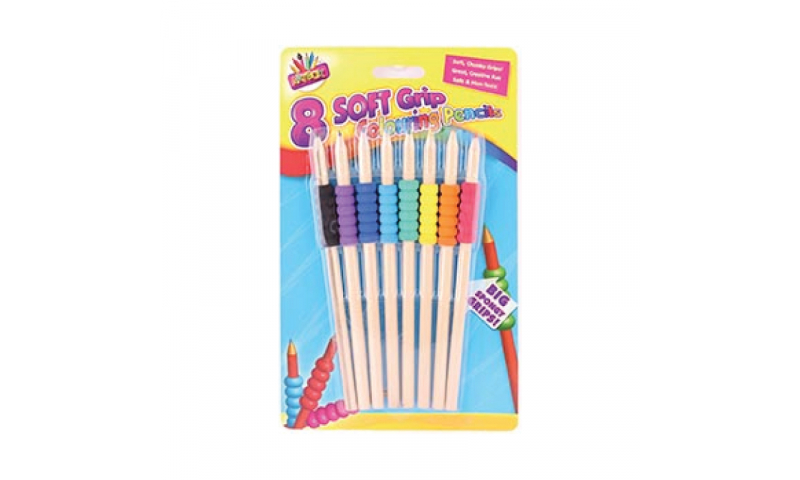 ArtBox Soft Grip Colouring Pencils - Pack of 8