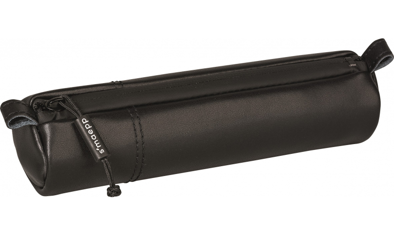 Brunnen S'maepp compact Leather Pencil Case, Black.
