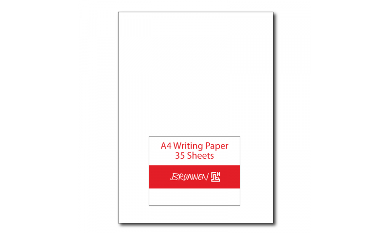 Brunnen A4 Writing Paper, 120gsm - Pack 35 Sheets - 5 Colours to choose.