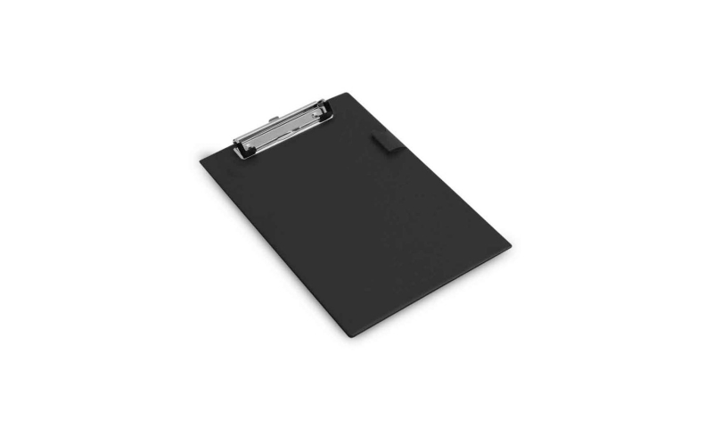 Rapesco A5 single PVC Covered Clipboard, Black