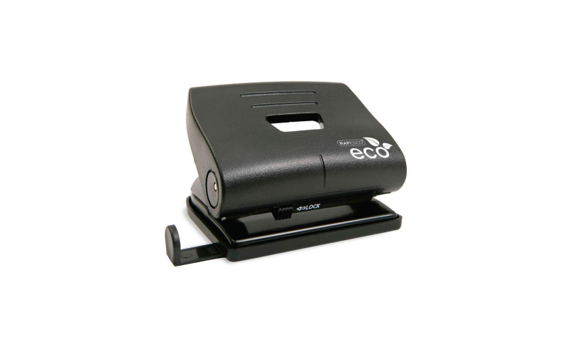 Rapesco ECO Medium 20 Sheet Punch with 100% Recycled Plastic Top cover, Metal working parts.
