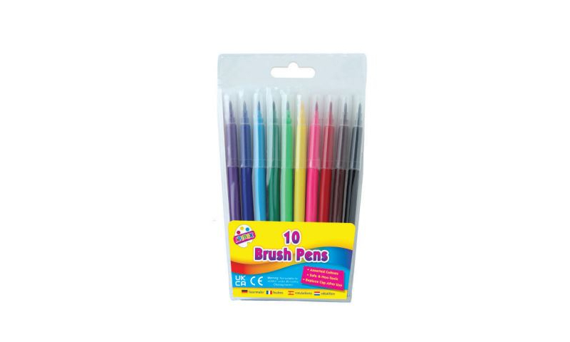 ArtBox Brush Fibre Pen Wallet of 10