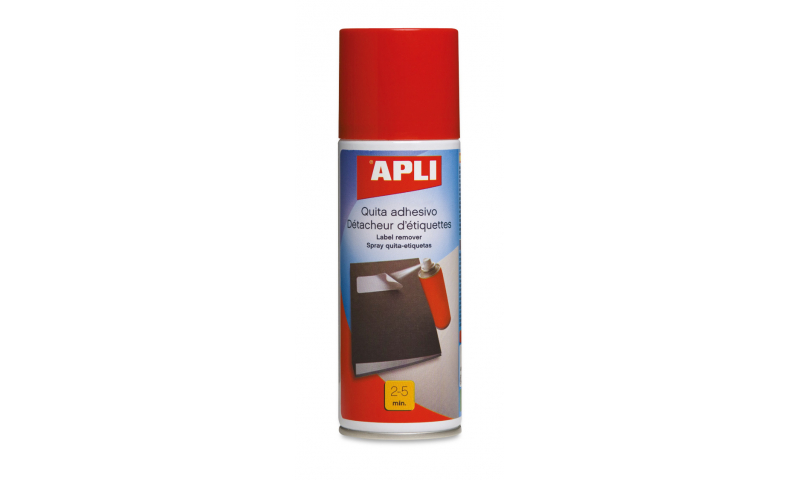 Apli Label & Adhesive Remover Spray, 200ml Can