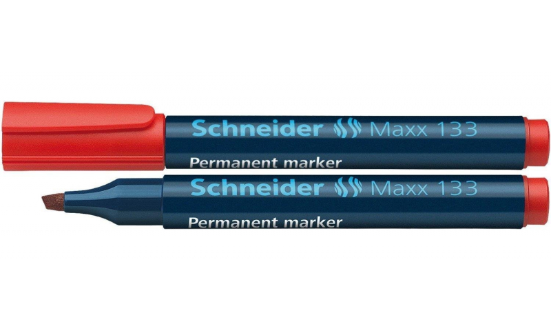 SCHNEIDER 133 - Chisel tip Permanant Marker, ECO Recycled Barrel, 4 Colours to select