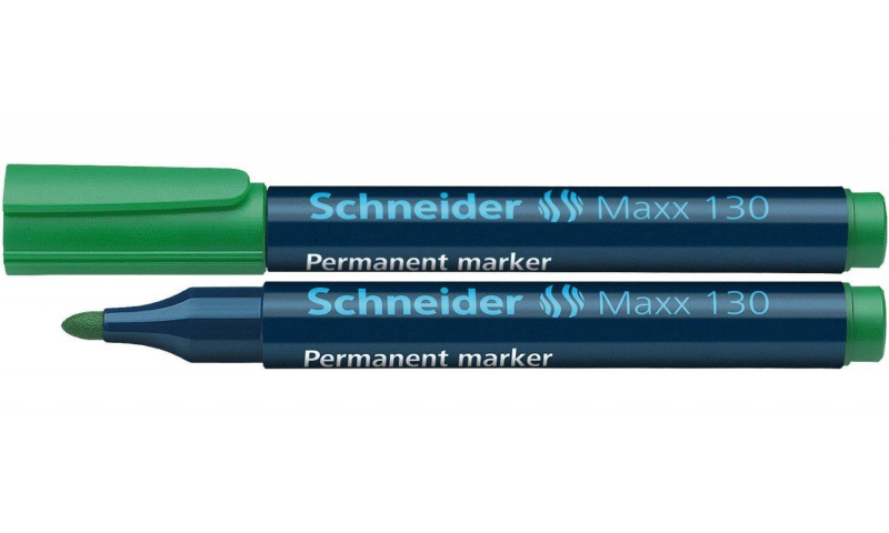 SCHNEIDER 130 - Bullet tip, Cap Off, Permanant Marker, ECO Recycled Barrel, 4 colours to select