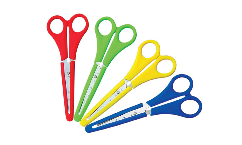 Milans Children's Craft Scissors with plastic safety cover - bulk
