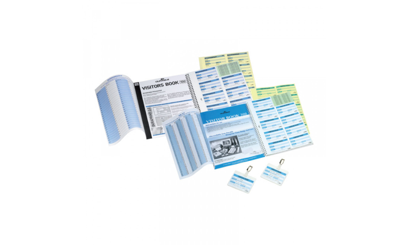 Durable GDPR Refill packs for Visitors Books, 300 NCR Badge Inserts