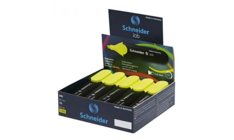 SCHNEIDER  Job Highlighters, Red Dot Awarded, Chisel Tip in 6 colour selection