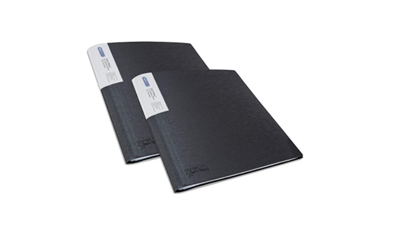 Rapesco 100 Pocket PP Display Book with GERM SAVVY antibacterial protection.
