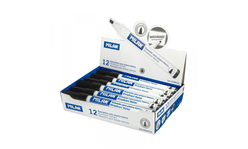 Milan Drywipe Markers - Chisel Tip, 4 Colours available
