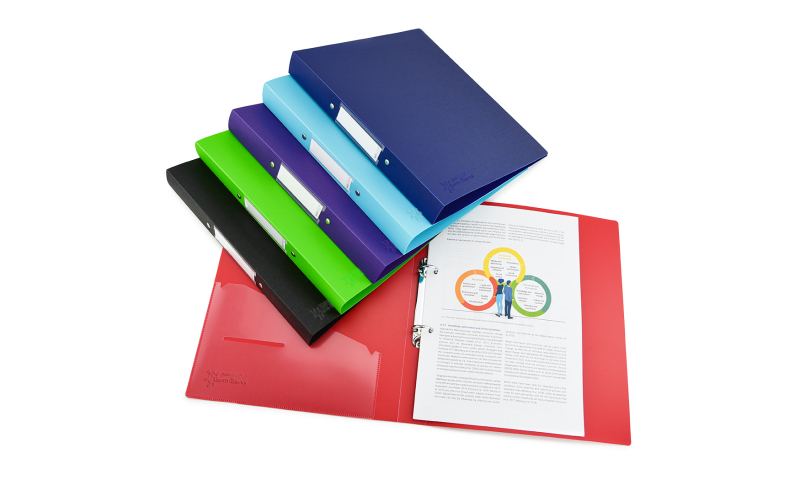 Rapesco 25mm PP 2 Ring Binder with GERM SAVVY protection - 6 colours available
