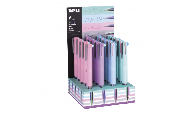 Apli Nordic Collection 5 Colour Pens on CDU.