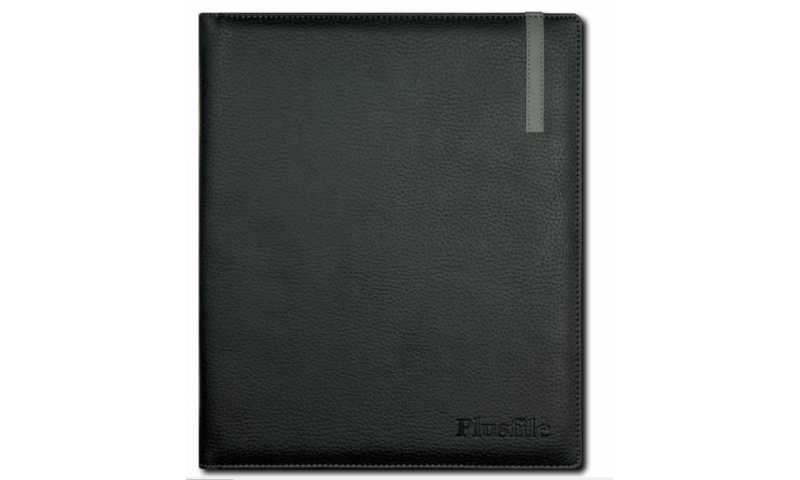 Quarto Genuine Leather Weekly Desk Diary 2024, Black