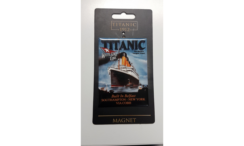 Titanic Metal Rectangular Fridge Magnet