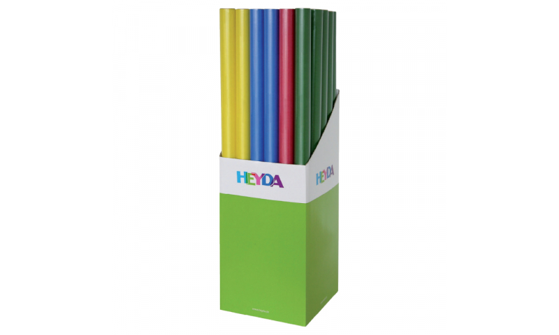 Heyda Kraft Paper 70x200cm Rolls, 70gsm Display 30 - Dark Colours Asstd