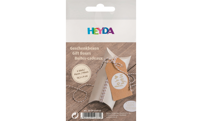Heyda Gift Pouch,125 x 90mm, Pack of 6 in 2 colours, for decorative gifting.
