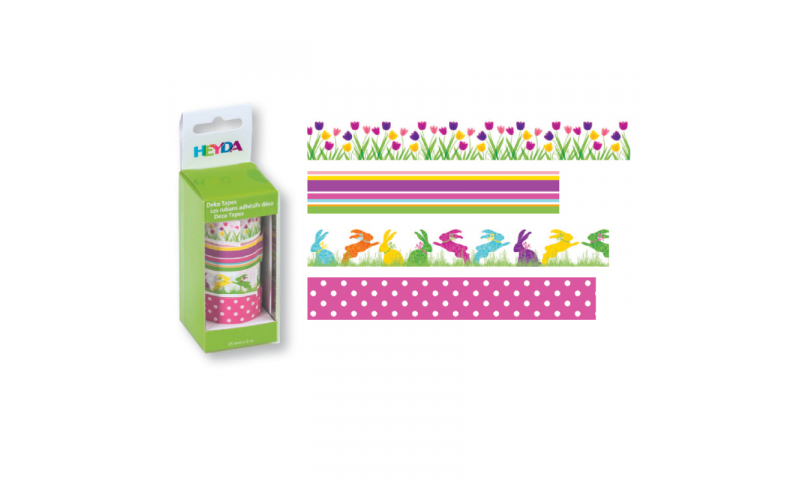 Heyda Deco Tapes Box 5 Asstd Tapes - Tulips