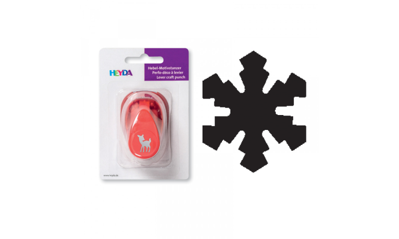 Heyda Lever Craft Punches, Snow Flake Bold Motif