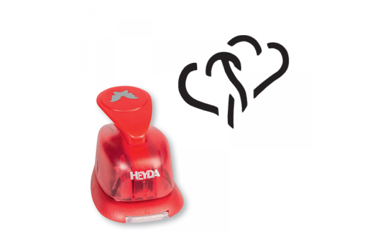 Heyda Lever Craft Punches, small-Entwined Heart Motif