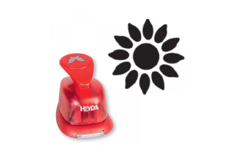Heyda lever Craft Punches, Small-Sunflower Motif