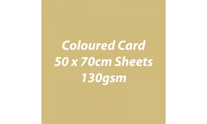 Heyda 100% Recycled Coloured Card  50x70mm 130 gsm barcoded 30 sh-Glossy Gold