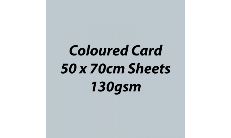 Heyda 100% Recycled Coloured Card  50x70mm 130 gsm barcoded 30 sh-Matt Silver