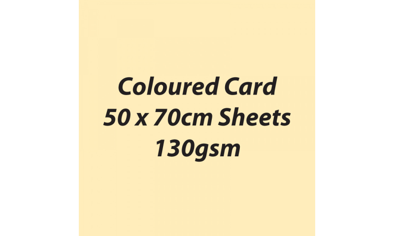 Heyda 100% Recycled Coloured Card  50x70mm 130 gsm barcoded 30 sh-Vanilla