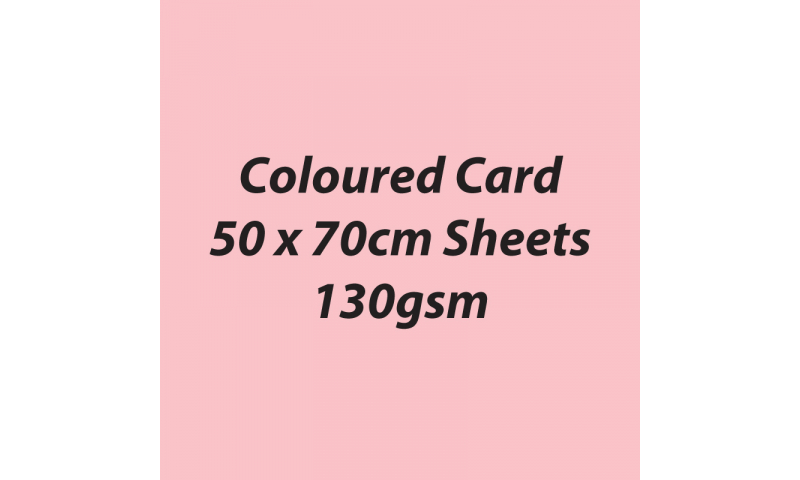 Heyda 100% Recycled Coloured Card  50x70mm 130 gsm barcoded 30 sh-Light Rose