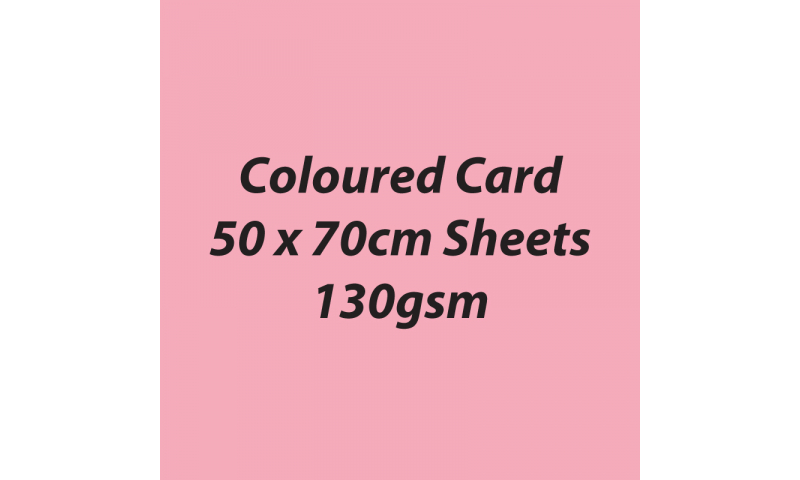 Heyda 100% Recycled Coloured Card  50x70mm 130 gsm barcoded 30 sh-Rose