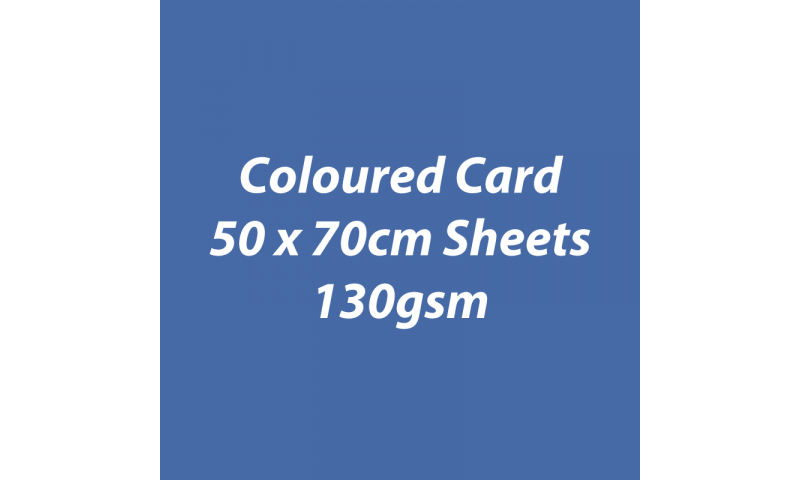 Heyda 100% Recycled Coloured Card  50x70mm 130 gsm barcoded 30 sh-Dark Blue