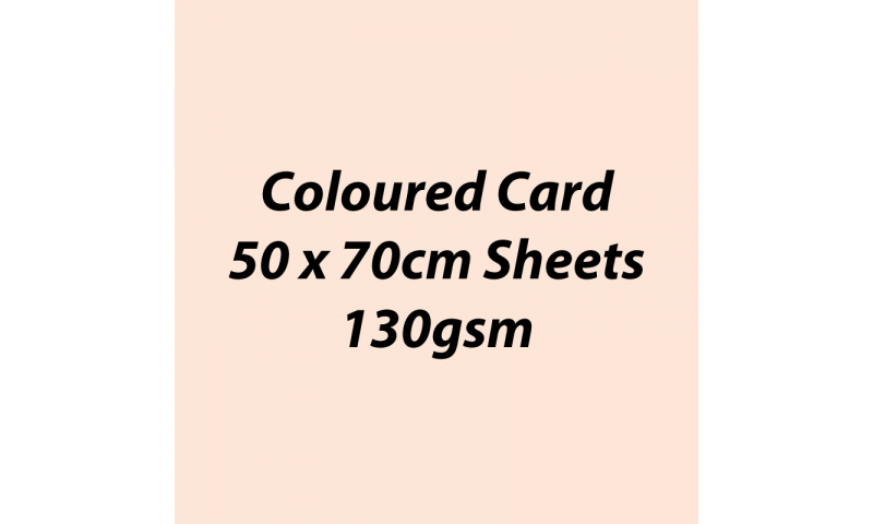 Heyda 100% Recycled Coloured Card  50x70mm 130 gsm barcoded 30 sh-Flesh