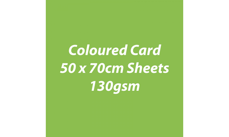 Heyda 100% Recycled Coloured Card  50x70mm 130 gsm barcoded 30 sh-Lime