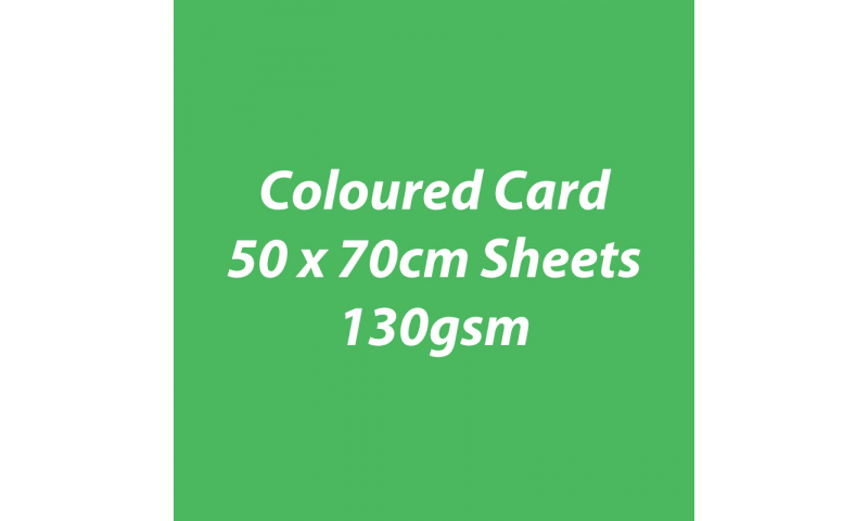 Heyda 100% Recycled Coloured Card  50x70mm 130 gsm barcoded 30 sh-Green