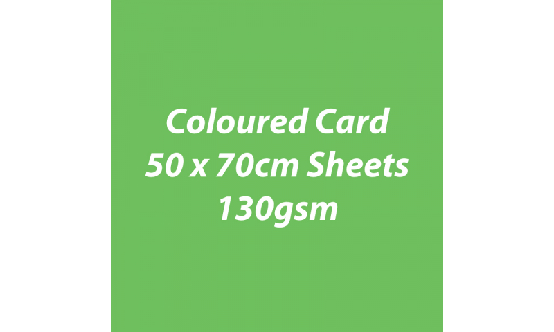 Heyda 100% Recycled Coloured Card  50x70mm 130 gsm barcoded 30 sh-Grass Green