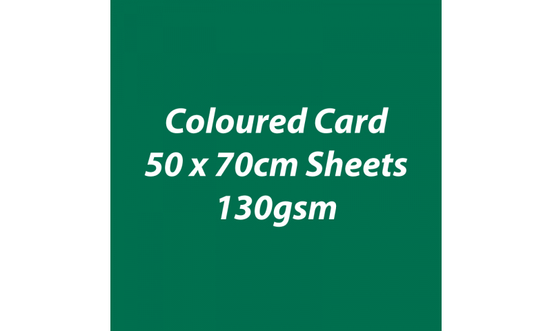 Heyda 100% Recycled Coloured Card  50x70mm 130 gsm barcoded 30 sh-Dark Green