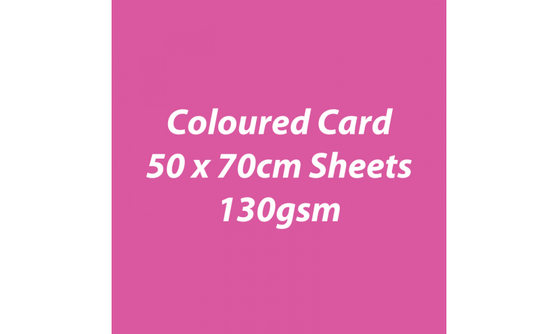 Heyda 100% Recycled Coloured Card  50x70mm 130 gsm barcoded 30 sh-Pink
