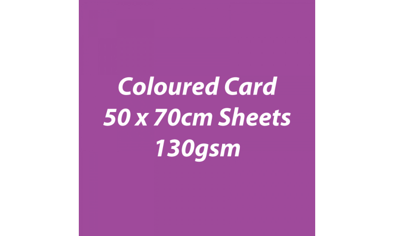 Heyda 100% Recycled Coloured Card  50x70mm 130 gsm barcoded 30 sh-Berry