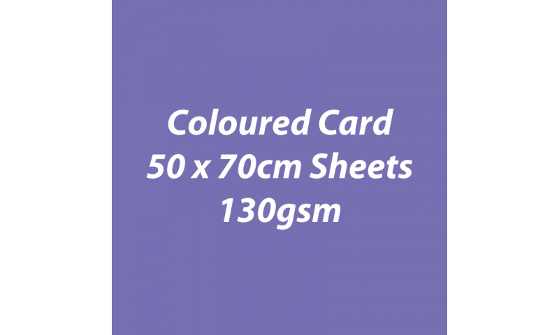 Heyda 100% Recycled Coloured Card  50x70mm 130 gsm barcoded 30 sh-Lilac