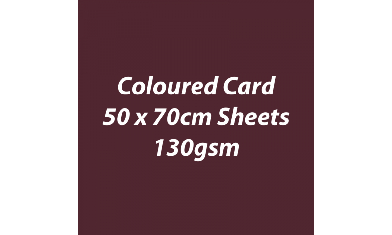 Heyda 100% Recycled Coloured Card  50x70mm 130 gsm barcoded 30 sh-Chocolate