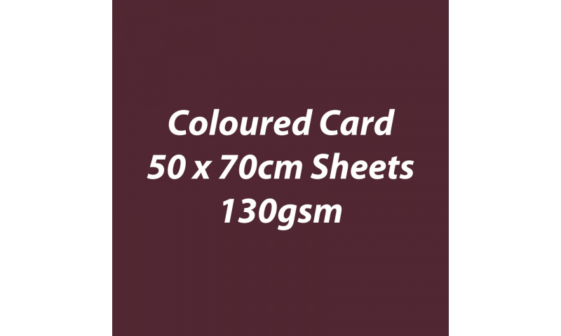 Heyda 100% Recycled Coloured Card  50x70mm 130 gsm barcoded 30 sh-Coffee