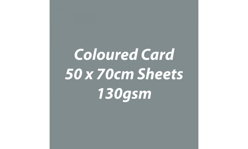 Heyda 100% Recycled Coloured Card  50x70mm 130 gsm barcoded 30 sh-Grey