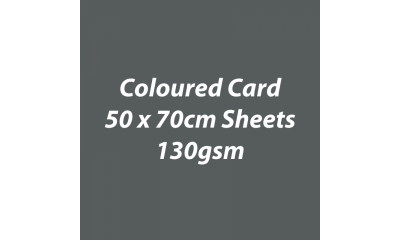 Heyda 100% Recycled Coloured Card  50x70mm 130 gsm barcoded 30 sh-Charcoal